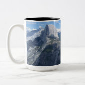 Yosemite-Tal vom Gletscher-Punkt Zweifarbige Tasse (Links)