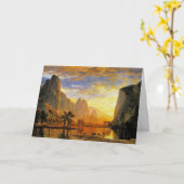 Yosemite-Tal von Albert Bierstadt Karte (Gelbe Blume)