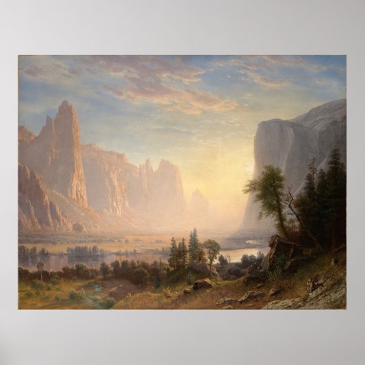 Yosemite-Tal von Albert Bierstadt Poster (Vorne)