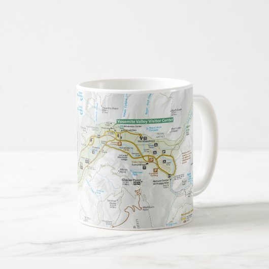 Yosemite-Talkarten-Tasse Kaffeetasse (VorderseiteRechts)