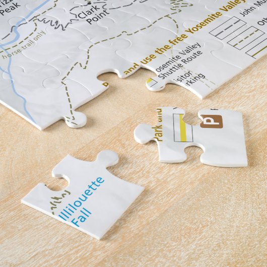 Yosemite-Talkartenpuzzlespiel Puzzle (Seite)