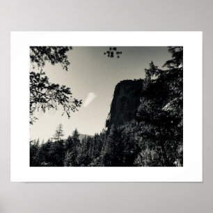 Yosemite Treeview Black und White Poster