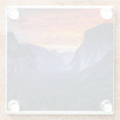 Yosemite-Tunnel-Ansicht Glasuntersetzer (Rückseite)