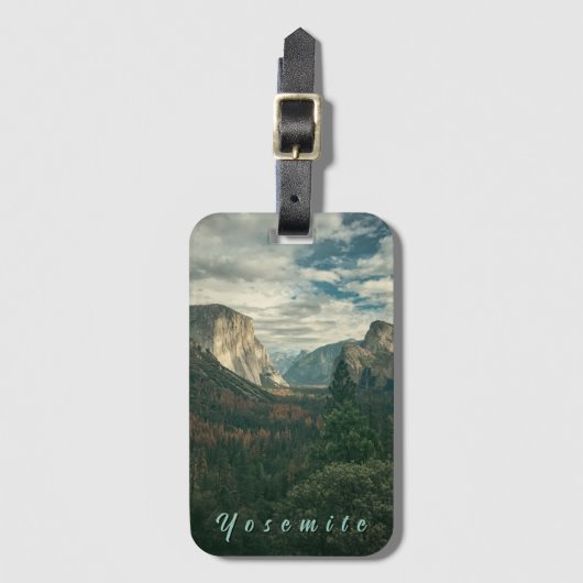 Yosemite Tunnel View Landschaft Gepäckanhänger (Vorderseite Vertikal)