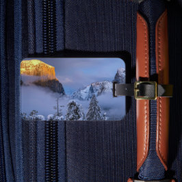 Yosemite Tunnel View Winter Wonderland Sonnenunter Gepäckanhänger