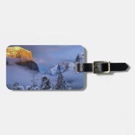 Yosemite Tunnel View Winter Wonderland Sonnenunter Gepäckanhänger