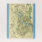 Yosemite Valley 16x20 Karte Puzzle (Vertikal)