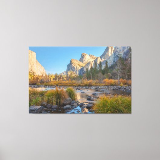 Yosemite Valley Abend Leinwanddruck (Vorderseite)