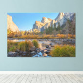 Yosemite Valley Abend Leinwanddruck (Insitu (Holzboden))