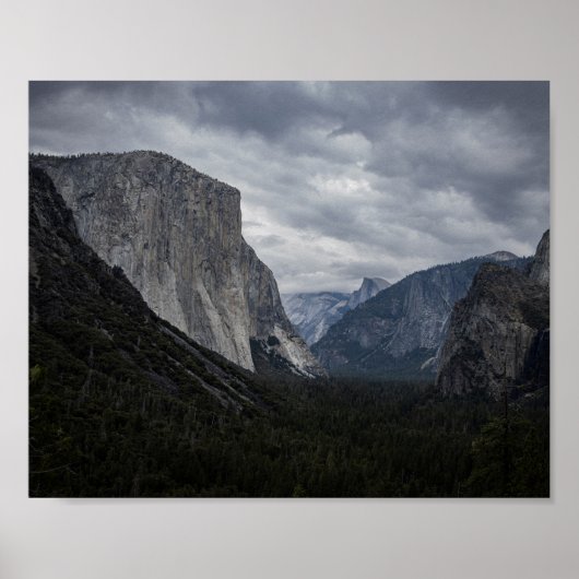 Yosemite Valley and El Capitan - Landschaftsbild - Poster (Vorne)