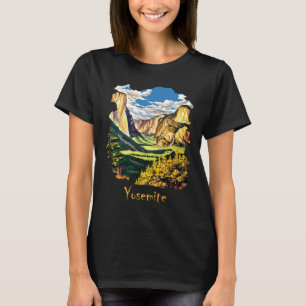 Yosemite Valley Berge Natur Reise T-Shirt