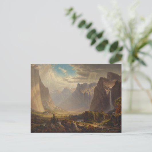 Yosemite Valley by Thomas Hill Postkarte (Stehend Vorderseite)