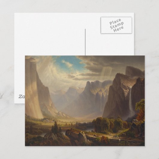 Yosemite Valley by Thomas Hill Postkarte (Vorne/Hinten)