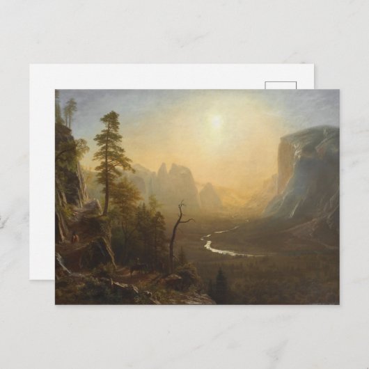 Yosemite Valley, Glacier Point Trail Postkarte (Vorne/Hinten)