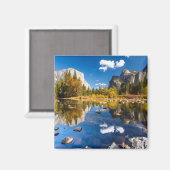 Yosemite Valley im Herbst Magnet (Vorderseite/Rückseite)