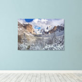 Yosemite Valley in Snow Leinwanddruck (Insitu (Holzboden))
