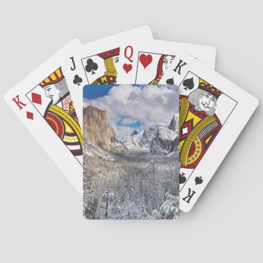 Yosemite Valley in Snow Spielkarten (Rückseite)