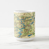 Yosemite Valley Karte Tasse (Mittel)