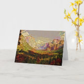 Yosemite Valley Künstlerisch Note Card Karte (Gelbe Blume)
