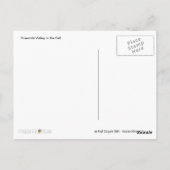 Yosemite Valley Postcard Postkarte (Rückseite)