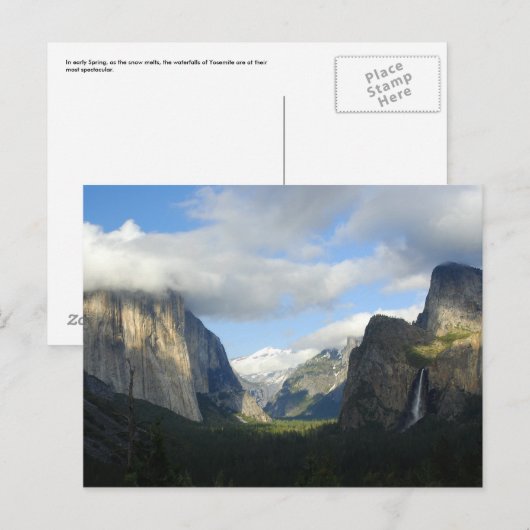Yosemite Valley Postkarte (Vorne/Hinten)