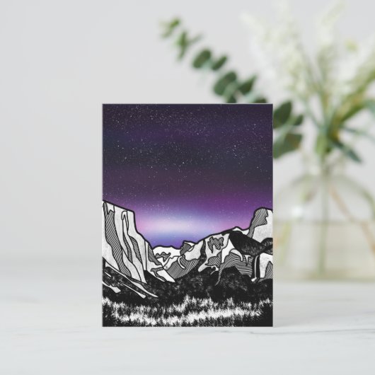 Yosemite Valley Postkarte (Stehend Vorderseite)