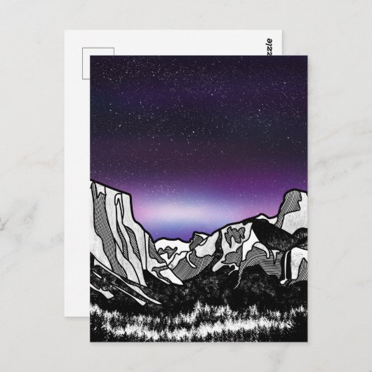 Yosemite Valley Postkarte (Vorne/Hinten)