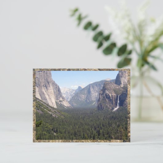Yosemite Valley Postkarte (Stehend Vorderseite)