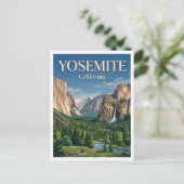 Yosemite Valley Postkarte (Stehend Vorderseite)