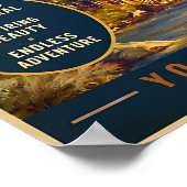 Yosemite-Valley-Reiseplakat Poster (Ecke)