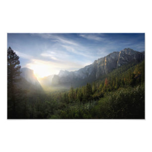 Yosemite Valley Sonnenaufgang vom Inspirationspunk Fotodruck