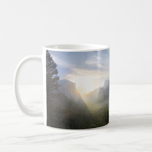 Yosemite Valley Sonnenaufgang vom Inspirationspunk Kaffeetasse (Links)