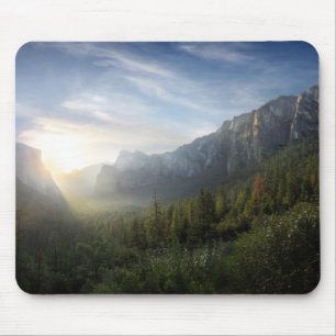 Yosemite Valley Sonnenaufgang vom Inspirationspunk Mousepad
