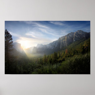 Yosemite Valley Sonnenaufgang vom Inspirationspunk Poster