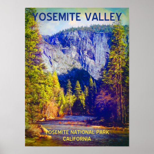 Yosemite Valley Travel Poster (Vorne)