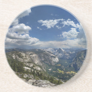 Yosemite Valley und Halbkuppel von der Adlerspitze Getränkeuntersetzer