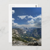 Yosemite Valley und Halbkuppel von der Adlerspitze Postkarte (Vorne/Hinten)