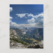 Yosemite Valley und Halbkuppel von der Adlerspitze Postkarte (Vorderseite)
