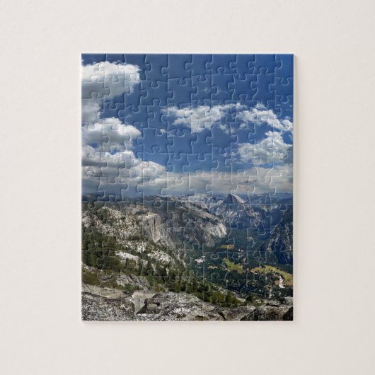 Yosemite Valley und Halbkuppel von der Adlerspitze Puzzle (Vertikal)