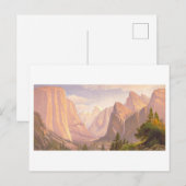 Yosemite Valley Vintag Prang Lithograph Postkarte (Vorne/Hinten)