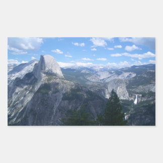 Yosemite Valley vom Glacier Point Rechteckiger Aufkleber