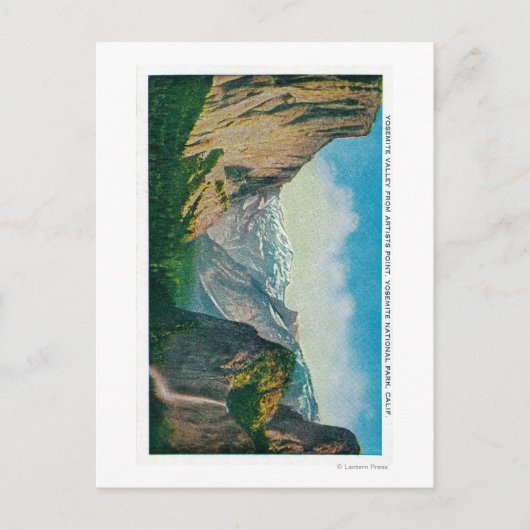 Yosemite Valley von Artist's Point Postkarte (Vorderseite)