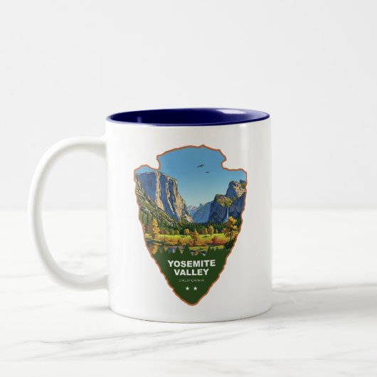 Yosemite Valley Yosemite National Park Arrowhead Zweifarbige Tasse (Links)