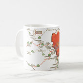 Yosemite Vintag Map Tasse (Vorderseite Links)