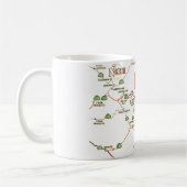 Yosemite Vintag Map Tasse (Links)