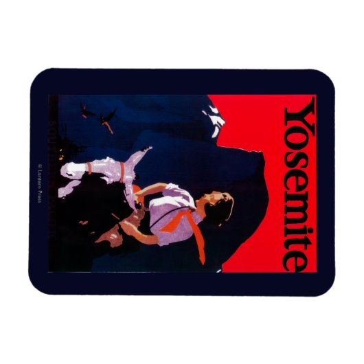 Yosemite Vintag PosterYosemite, CA Magnet (Horizontal)