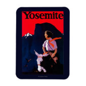 Yosemite Vintag PosterYosemite, CA Magnet (Vertikal)