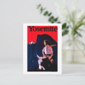 Yosemite Vintag PosterYosemite, CA Postkarte (Stehend Vorderseite)