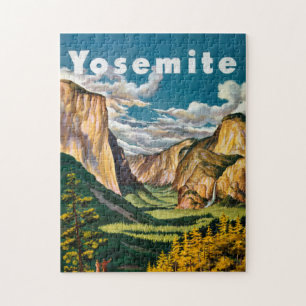 Yosemite Vintage Art Coole historische Fotos Reise Puzzle