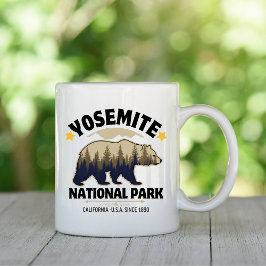 Yosemite Vintage Bear Forest Souvenir Kaffeetasse